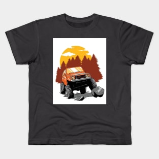 Offroad extreme sport artwork Kids T-Shirt